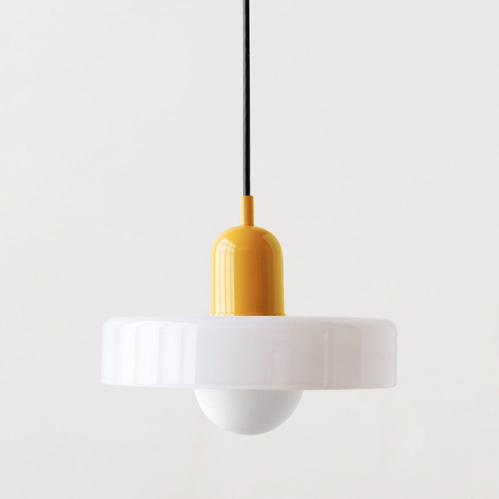 Bauhaus Style Colored Glass Pendant Light for Kitchen Island and Modern Spaces 30