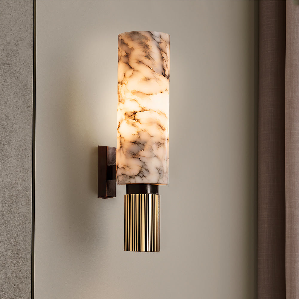 Contemporary Copper Stone Wall Sconce Light for Modern Interiors 0