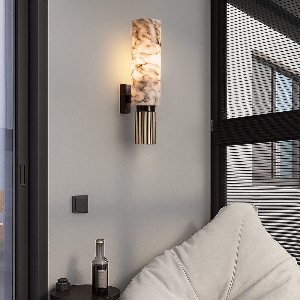 Contemporary Copper Stone Wall Sconce Light for Modern Interiors 1