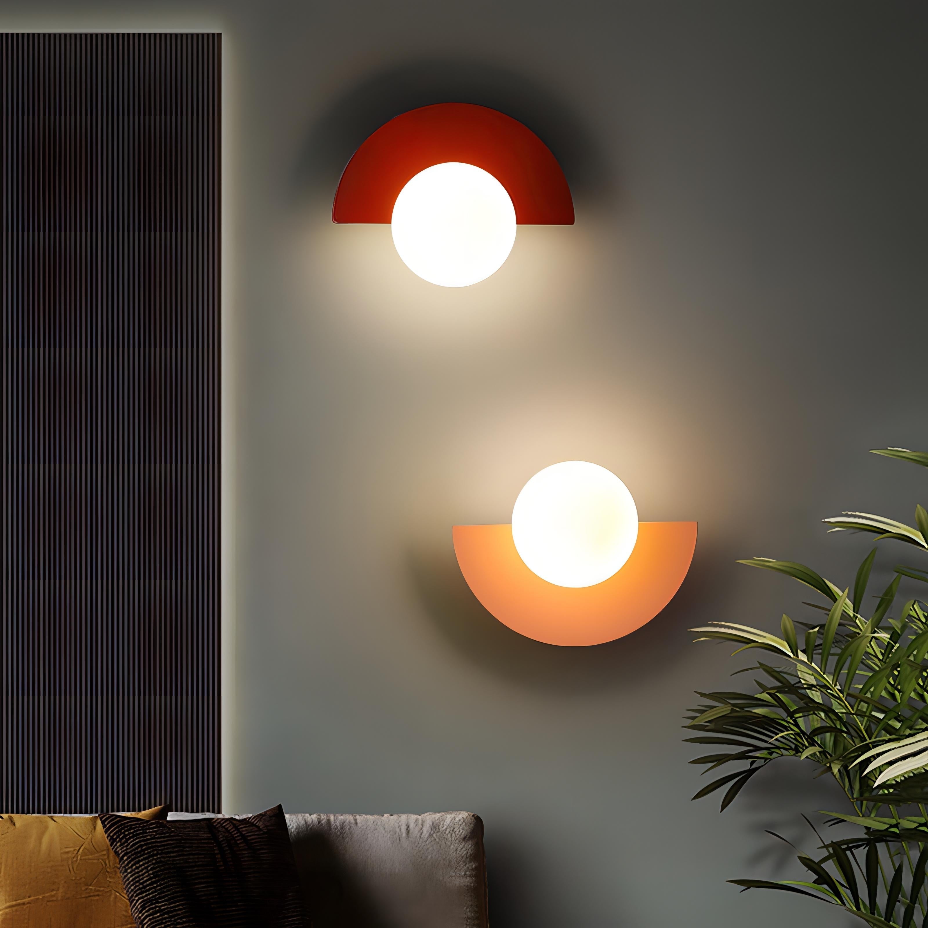 Everest | Modern Semicircle Wall Lamp in Nordic Style with Integrated LED 1