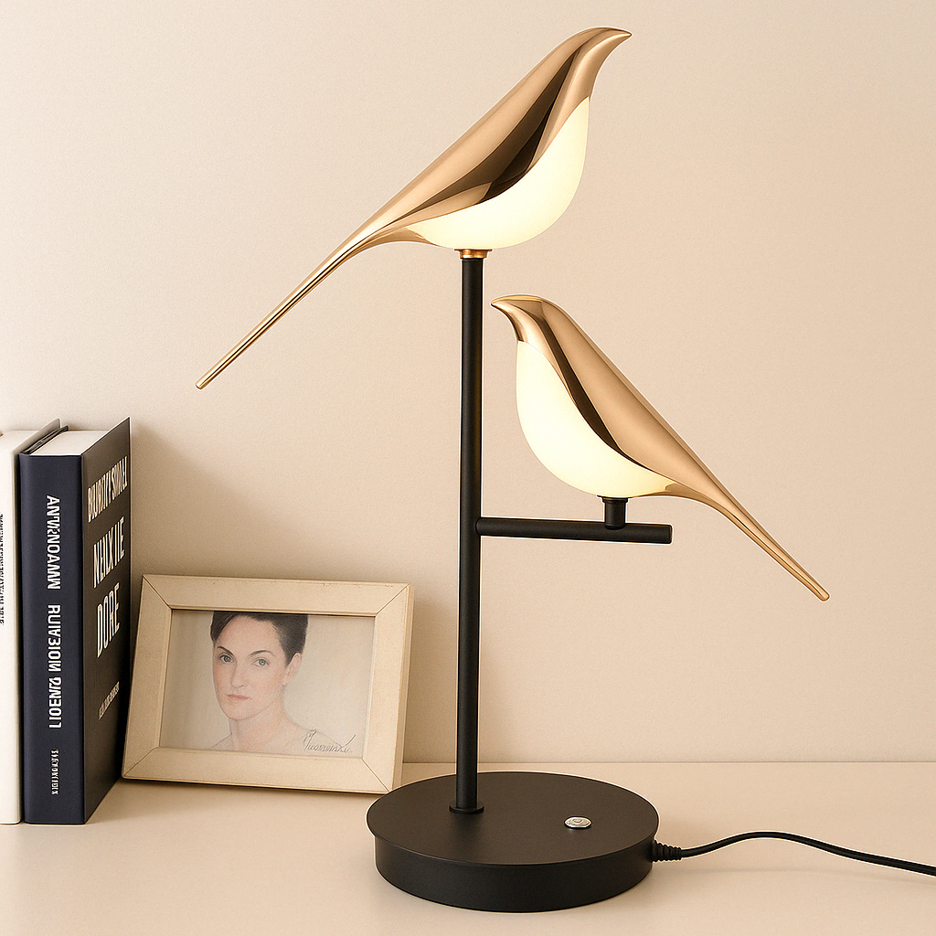MrBird | Unique Bird Design Table Lamp for Bedroom and Living Room 0