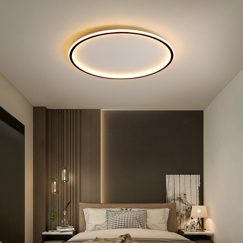Scandinavian Round LED Flush Mount Ceiling Light Fixture for Modern Spaces 1