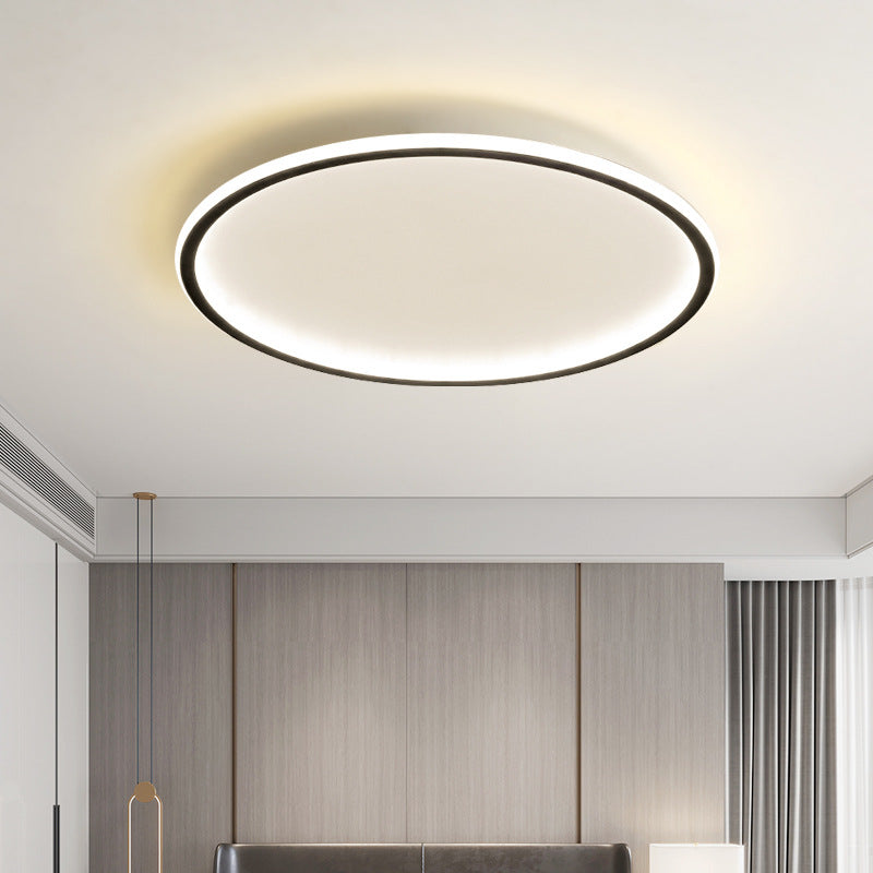 Scandinavian Round LED Flush Mount Ceiling Light Fixture for Modern Spaces 5