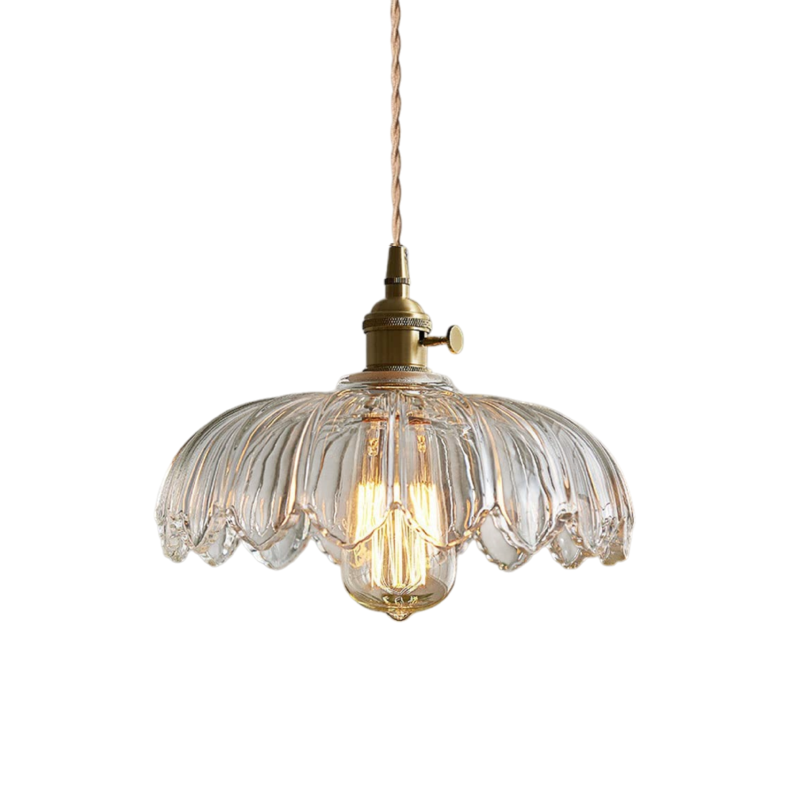 Sculpted Glass Flower Pendant Light for Modern Spaces 6