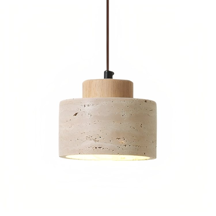 Travertine Stone Pendant Light for Kitchen Island and Modern Interiors 0