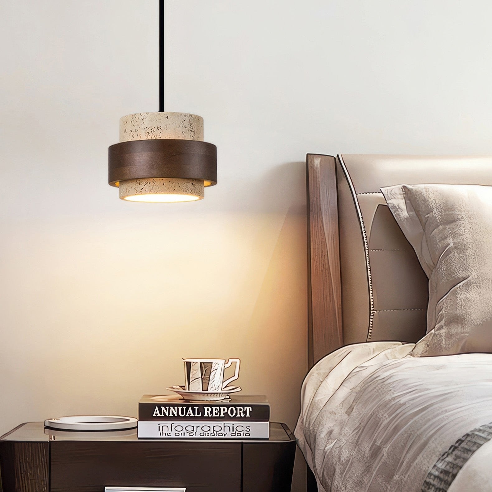 Wabi-Sabi Inspired Ascend Retro Stone Pendant Light 1