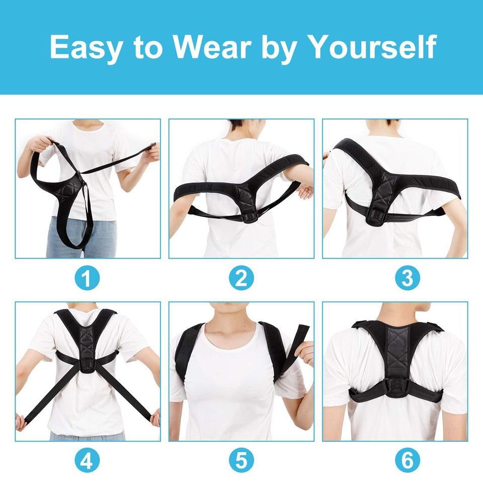 Adjustable Back Posture Corrector Belt For Upright Shoulder And Spine Alignment 6