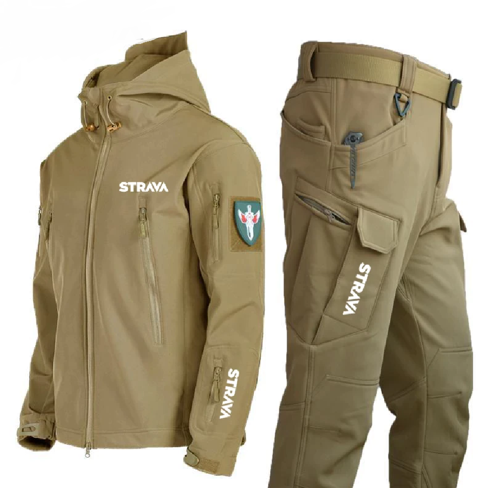 Autumn Winter Hiking Men's Jacket And Pants Waterproof Thermal Suit NordicPeak Edition For Cold Weather Adventures 0