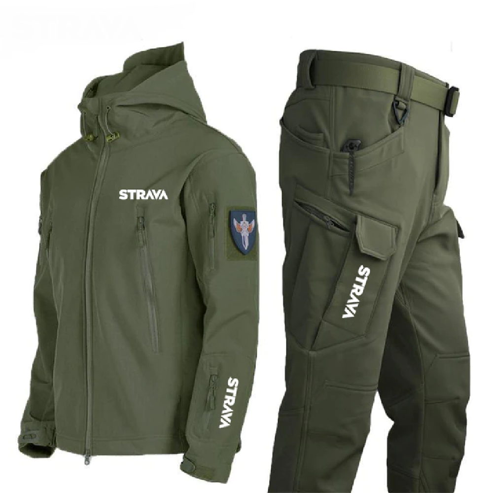 Autumn Winter Hiking Men's Jacket And Pants Waterproof Thermal Suit NordicPeak Edition For Cold Weather Adventures 2