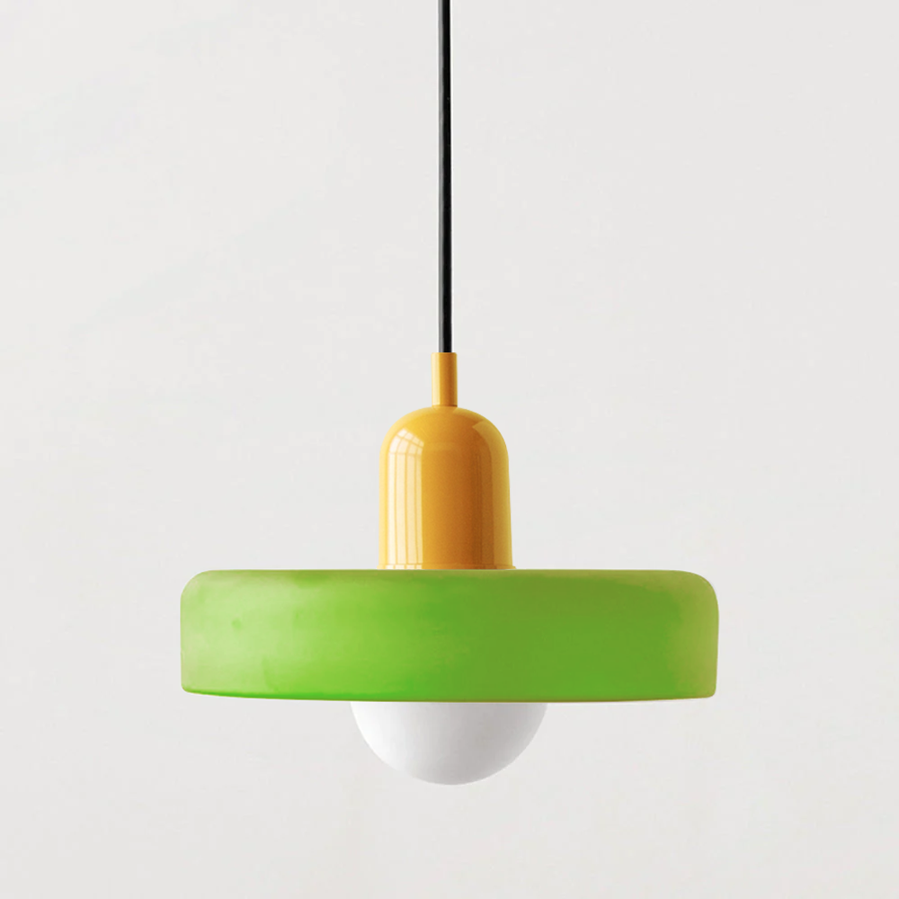 Bauhaus Style Colored Glass Pendant Light for Kitchen Island and Modern Spaces 16