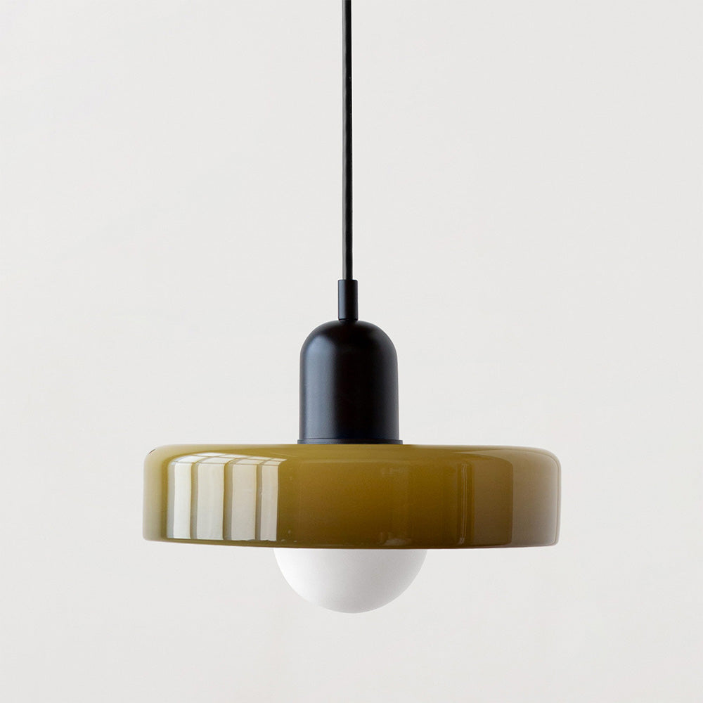 Bauhaus Style Colored Glass Pendant Light for Kitchen Island and Modern Spaces 18