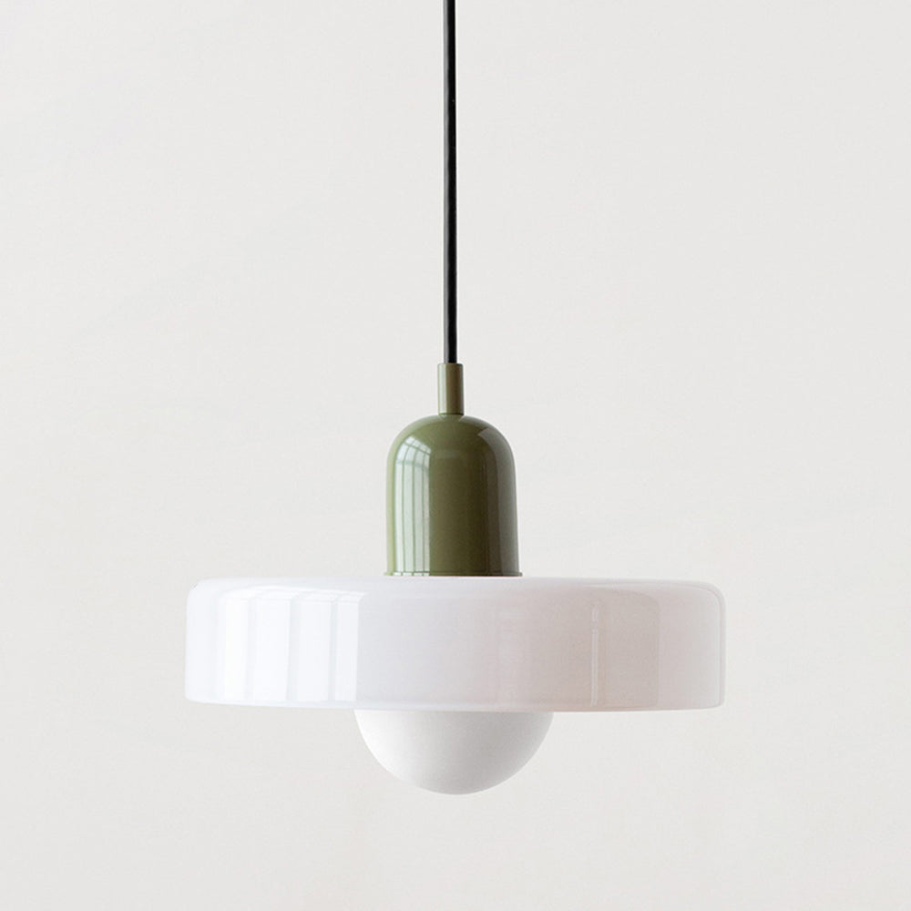 Bauhaus Style Colored Glass Pendant Light for Kitchen Island and Modern Spaces 19
