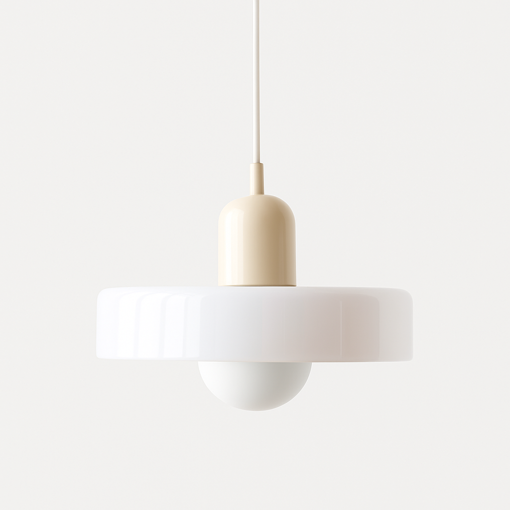 Bauhaus Style Colored Glass Pendant Light for Kitchen Island and Modern Spaces 24