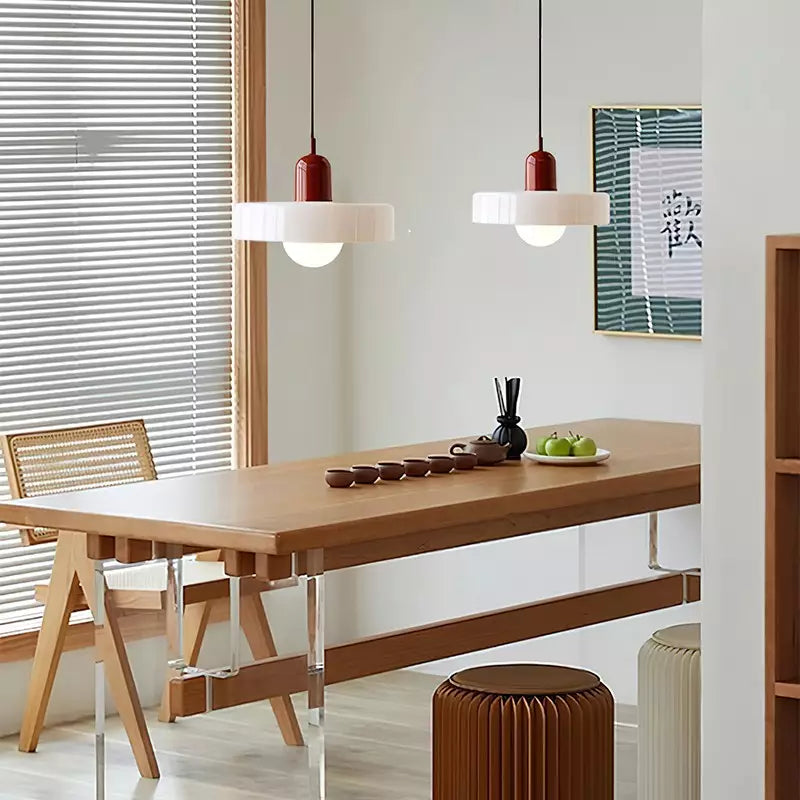 Bauhaus Style Colored Glass Pendant Light for Kitchen Island and Modern Spaces 5