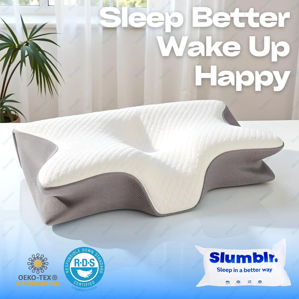 Calmera Contour Relief Pillow Deluxe Contoured Pillow For All Sleepers And Neck Alignment 1