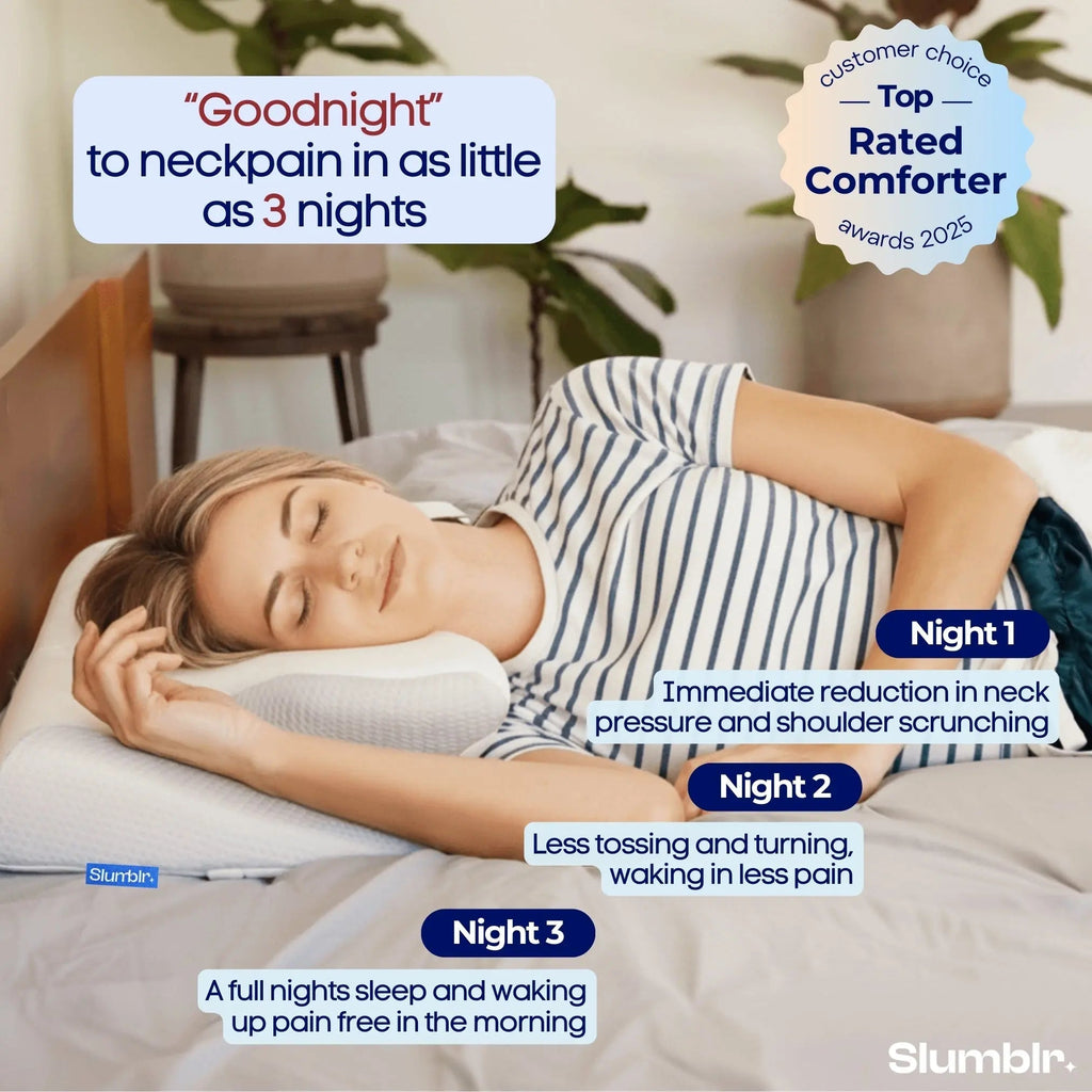 Calmera Contour Relief Pillow Deluxe Contoured Pillow For All Sleepers And Neck Alignment 4
