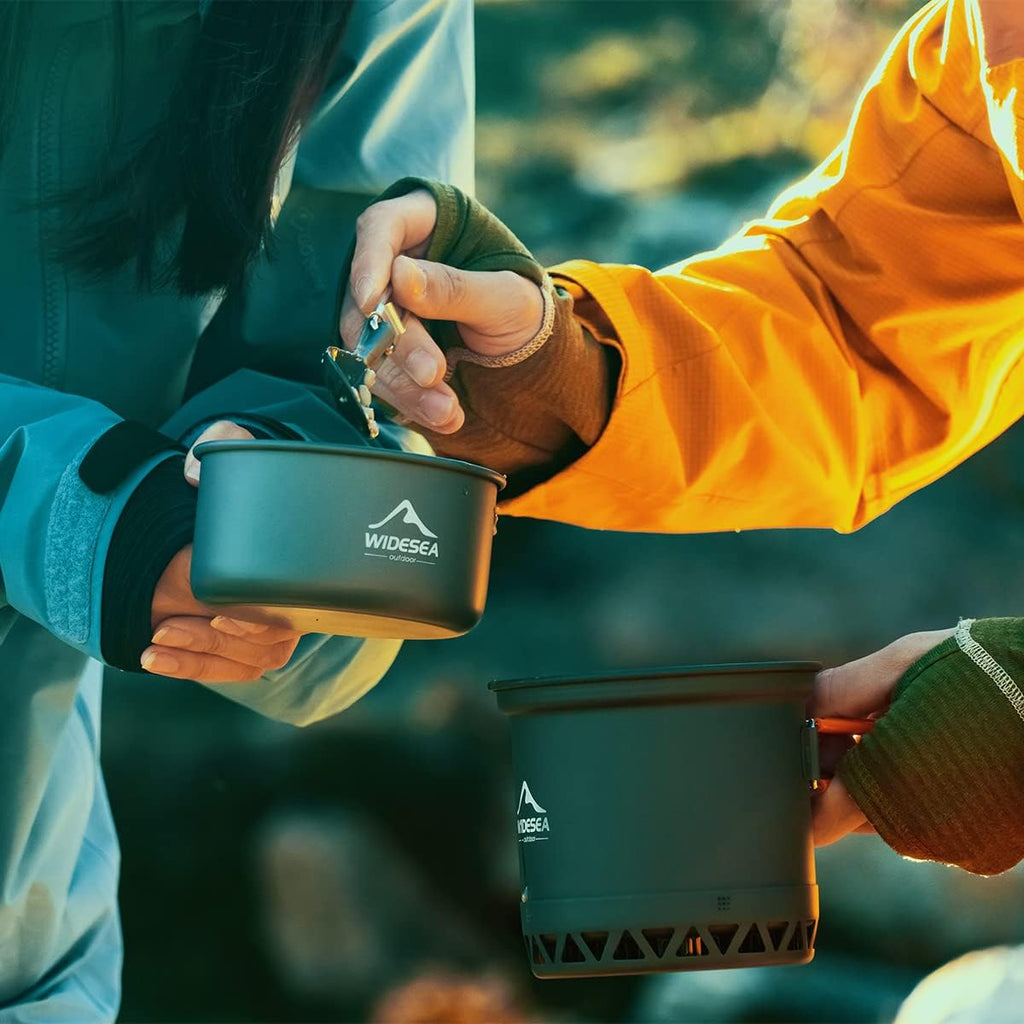Camping Cookware Set Outdoor Pots And Pans Utensil Kit For Camping And Outdoor Cooking 3