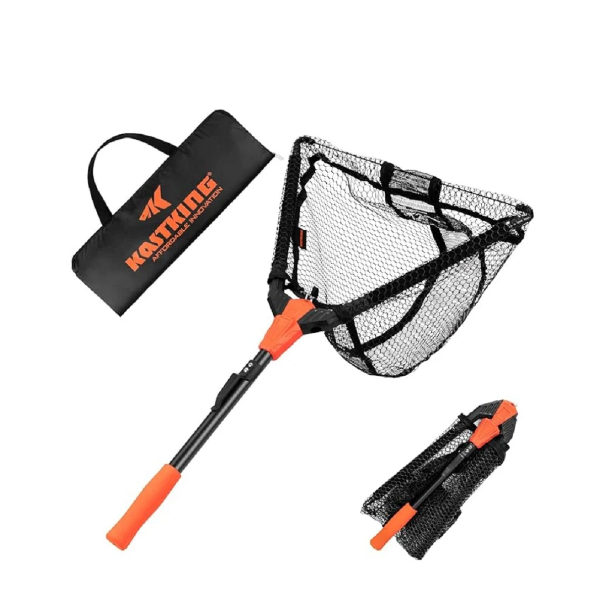 Collapsible Angling Landing Net With Integrated Length Scale And Lightweight Build Collapsible Angling Landing Net 0