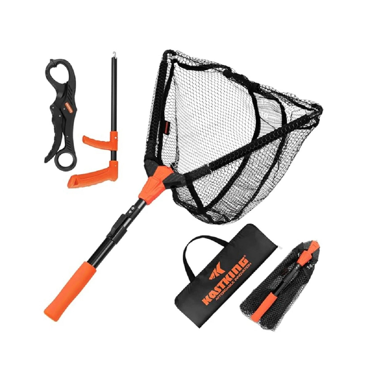 Collapsible Angling Landing Net With Integrated Length Scale And Lightweight Build Collapsible Angling Landing Net 4