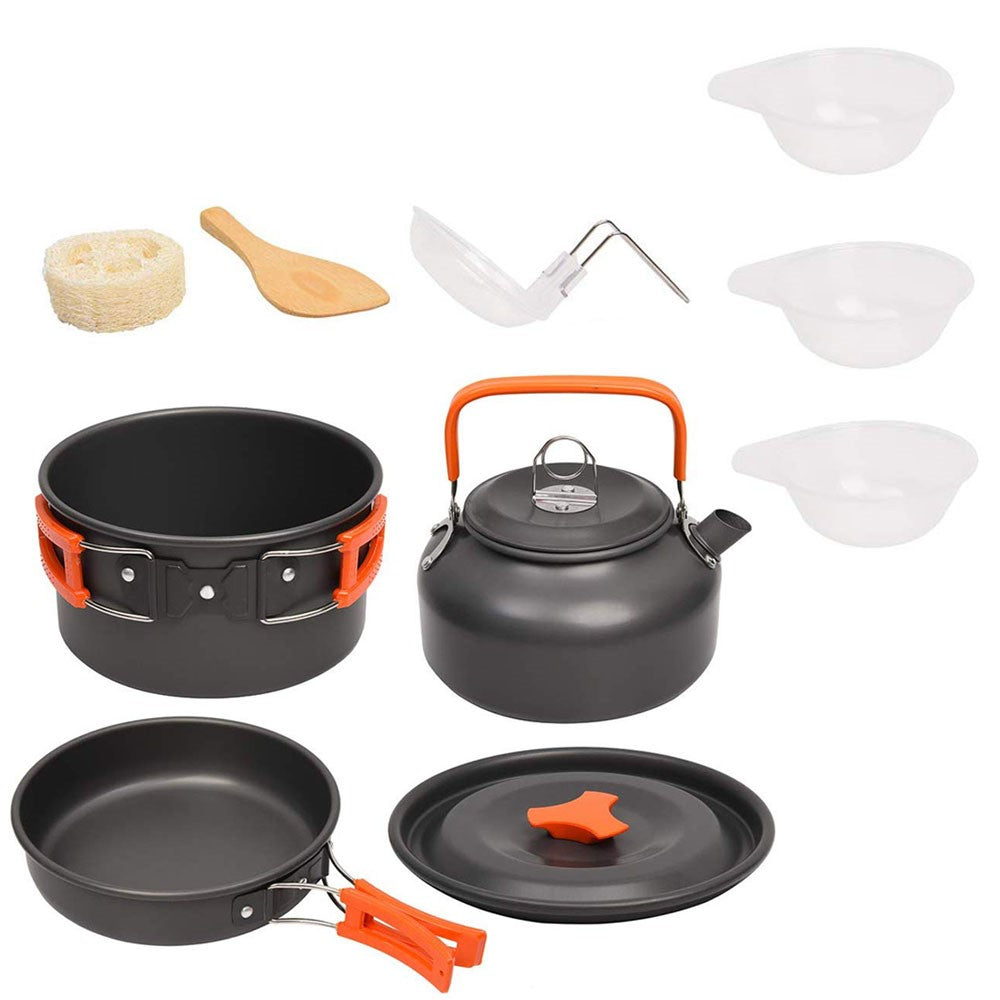 Compact Camping Cookware Kit For Outdoor Cooking Essentials, Lightweight And Easy To Pack 1