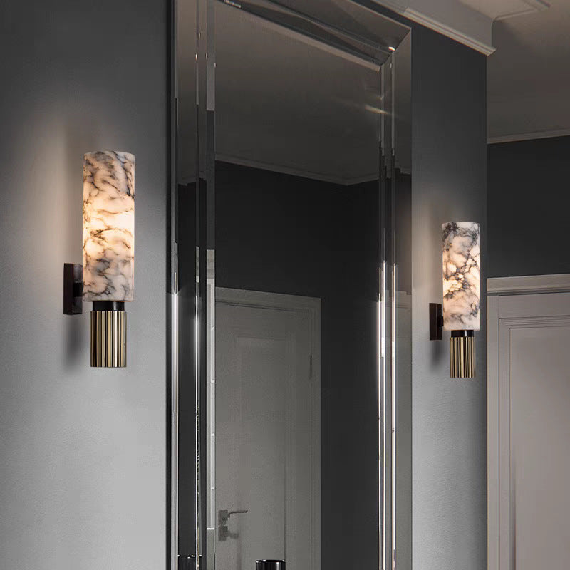 Contemporary Copper Stone Wall Sconce Light for Modern Interiors 5