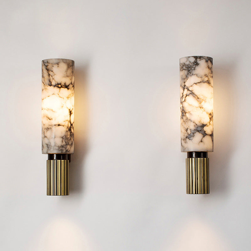 Contemporary Copper Stone Wall Sconce Light for Modern Interiors 6