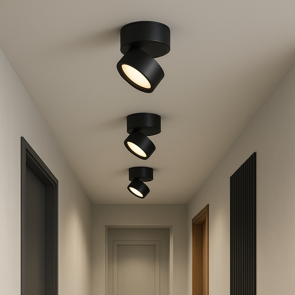 Contemporary Flush Mount Ceiling Light Fixture - 2 Pack with Integrated LED, Dimmable Warm White Glow 1