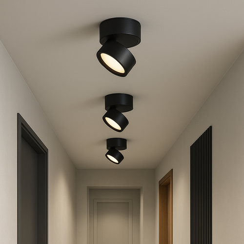 Contemporary Flush Mount Ceiling Light Fixture - 2 Pack with Integrated LED, Dimmable Warm White Glow 1