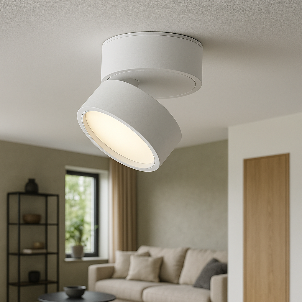 Contemporary Flush Mount Ceiling Light Fixture - 2 Pack with Integrated LED, Dimmable Warm White Glow 2