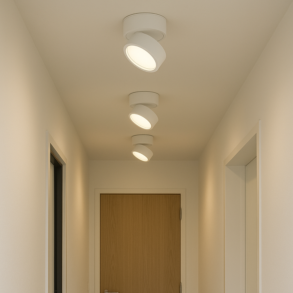 Contemporary Flush Mount Ceiling Light Fixture - 2 Pack with Integrated LED, Dimmable Warm White Glow 3