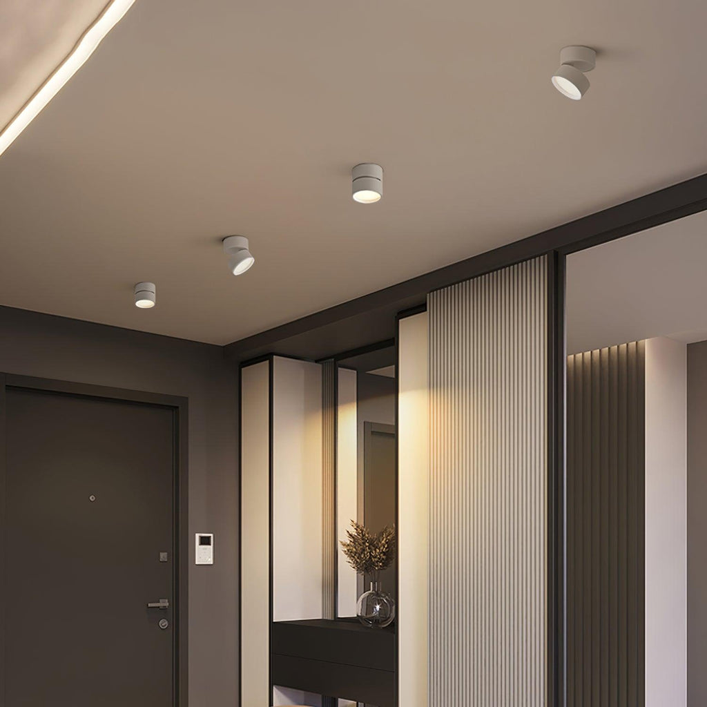 Contemporary Flush Mount Ceiling Light Fixture - 2 Pack with Integrated LED, Dimmable Warm White Glow 4