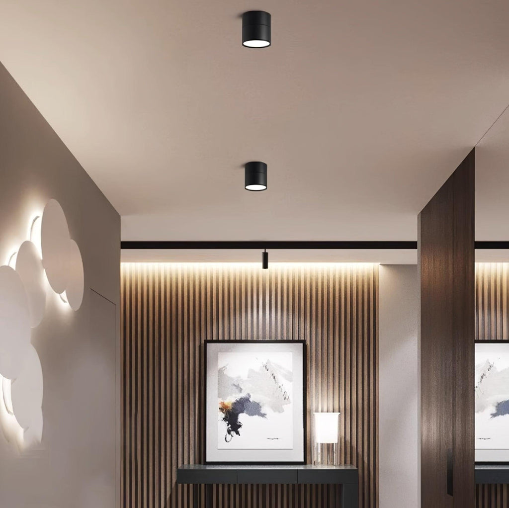 Contemporary Flush Mount Ceiling Light Fixture - 2 Pack with Integrated LED, Dimmable Warm White Glow 7