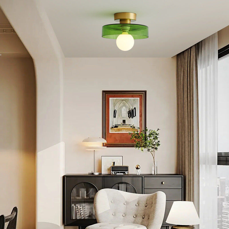 Contemporary French Bauhaus Ceiling Light Fixture 2