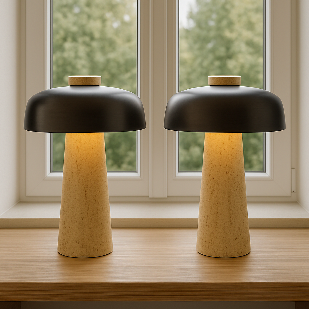 Contemporary Travertine Table Lamp for Modern Spaces 3