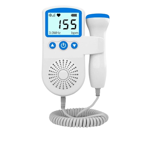 Fetal Doppler Heart Rate Monitor For Home Use Pregnancy Baby Fetal Heartbeat Detector 1