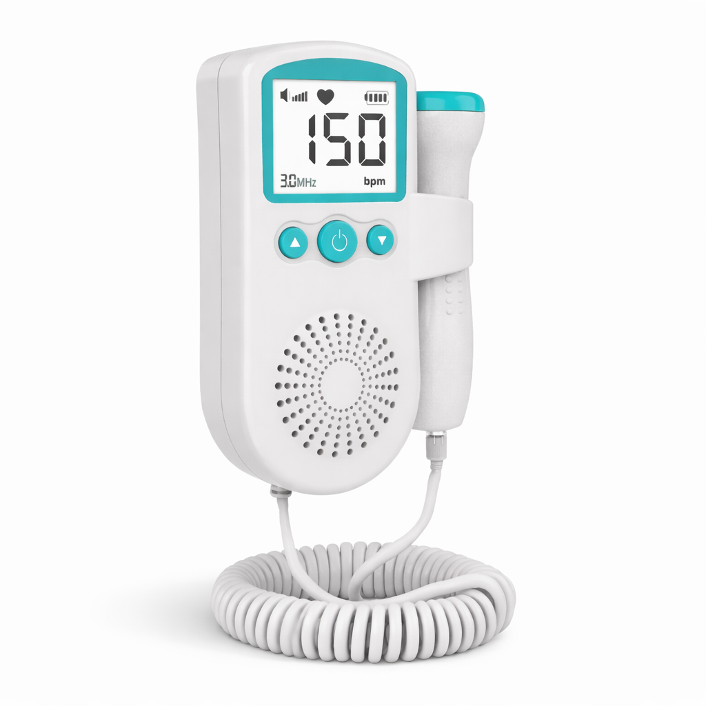Fetal Heartbeat Doppler Monitor With Heart Rate Detection And Sound Alerts 0