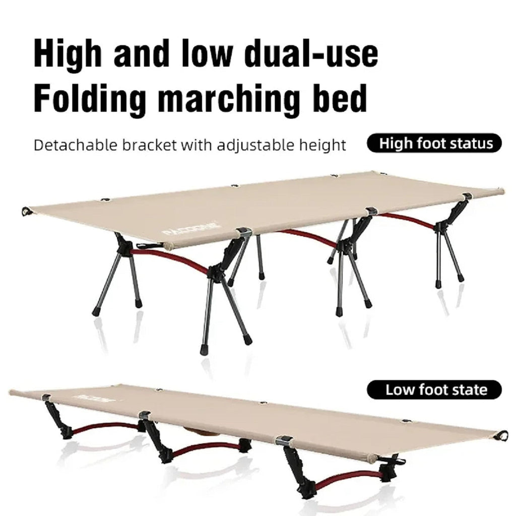Foldable Camping Cot, Portable Outdoor Bed for Travel and RV Use, Ideal for Camping Trips and Road Adventures 3