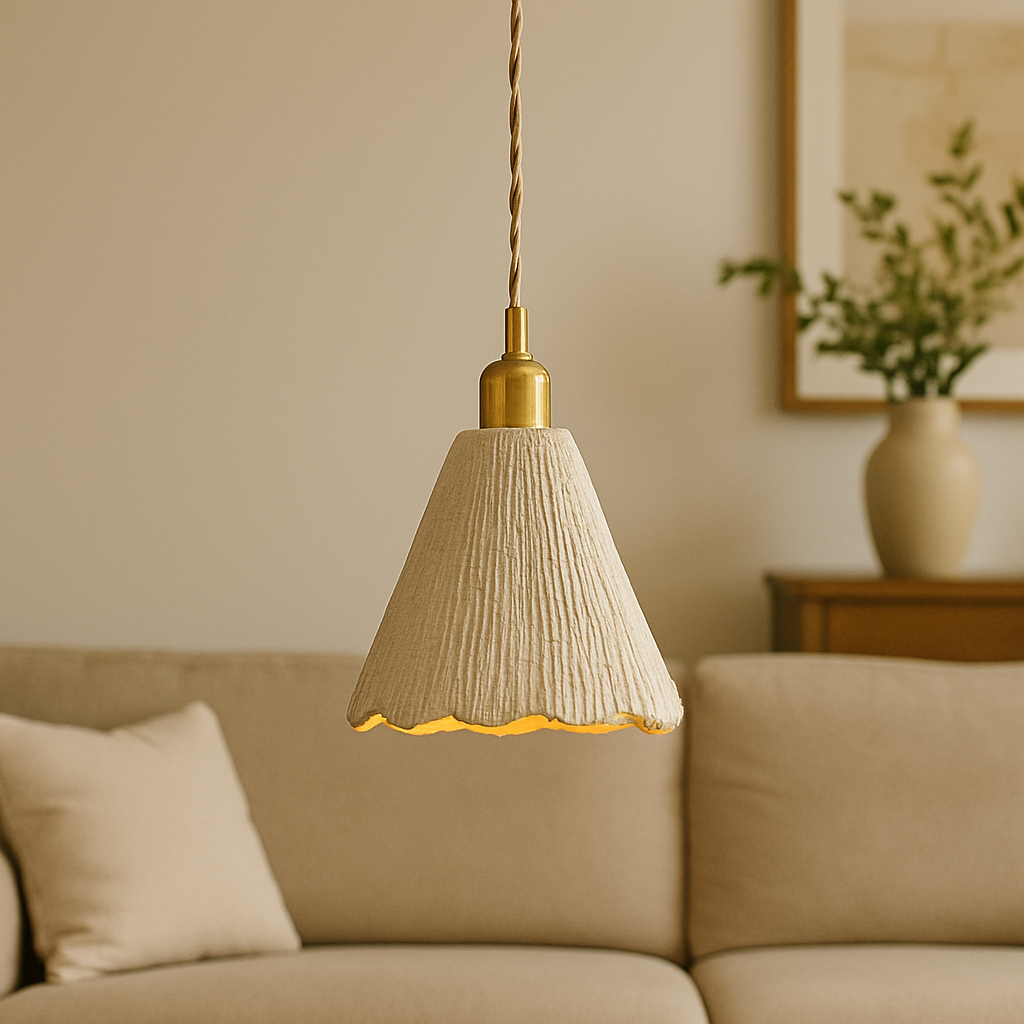 Handcrafted Cement Pendant Light for Kitchen Island & Stylish Interiors 0