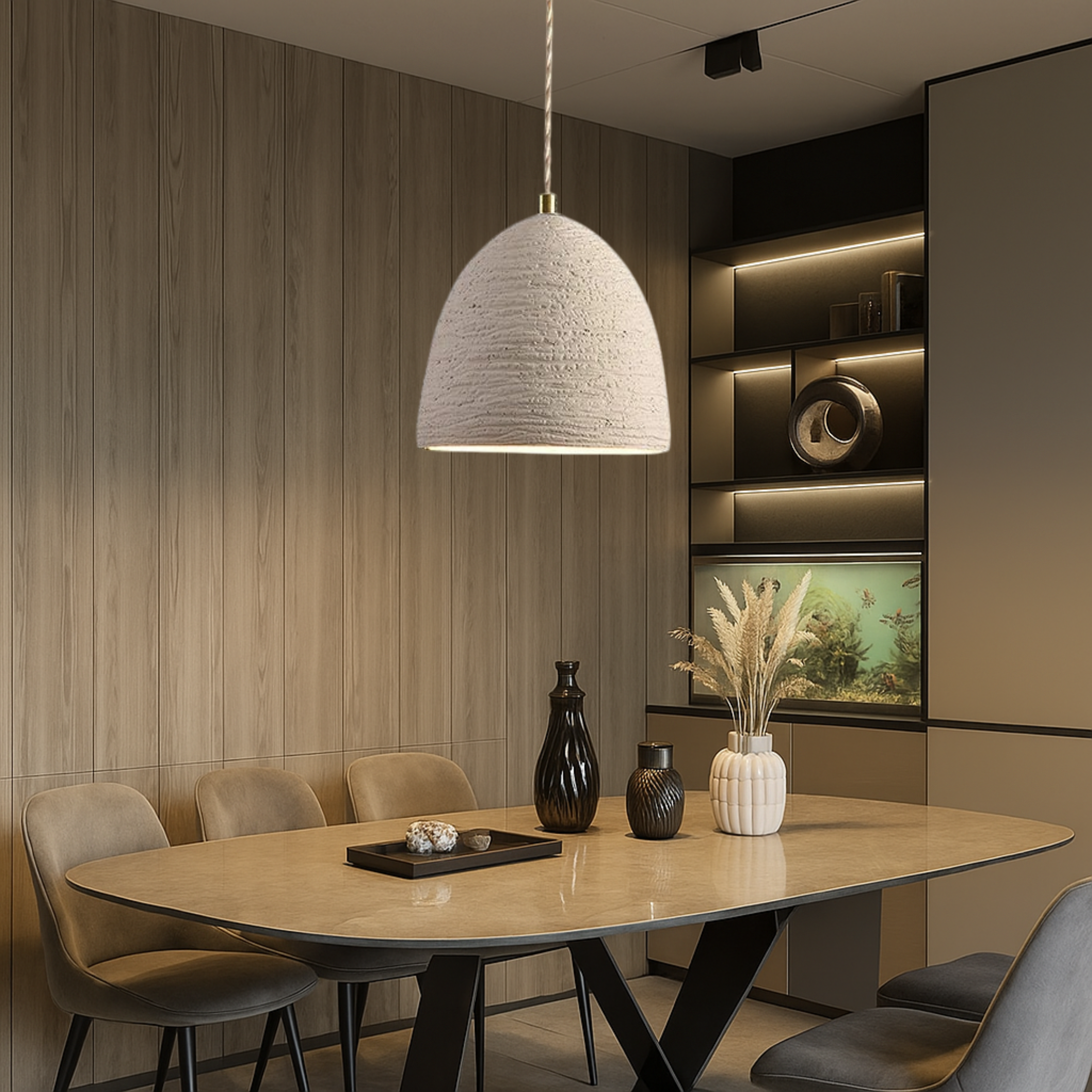 Handcrafted Cement Pendant Light for Kitchen Island & Stylish Interiors 4