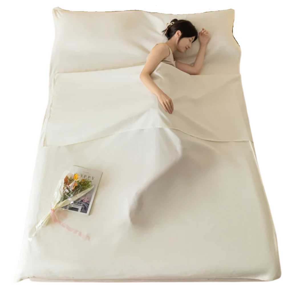 Lightweight Cotton Sleeping Bag Liner Travel Sheet For Camping And Hotel Stays 0