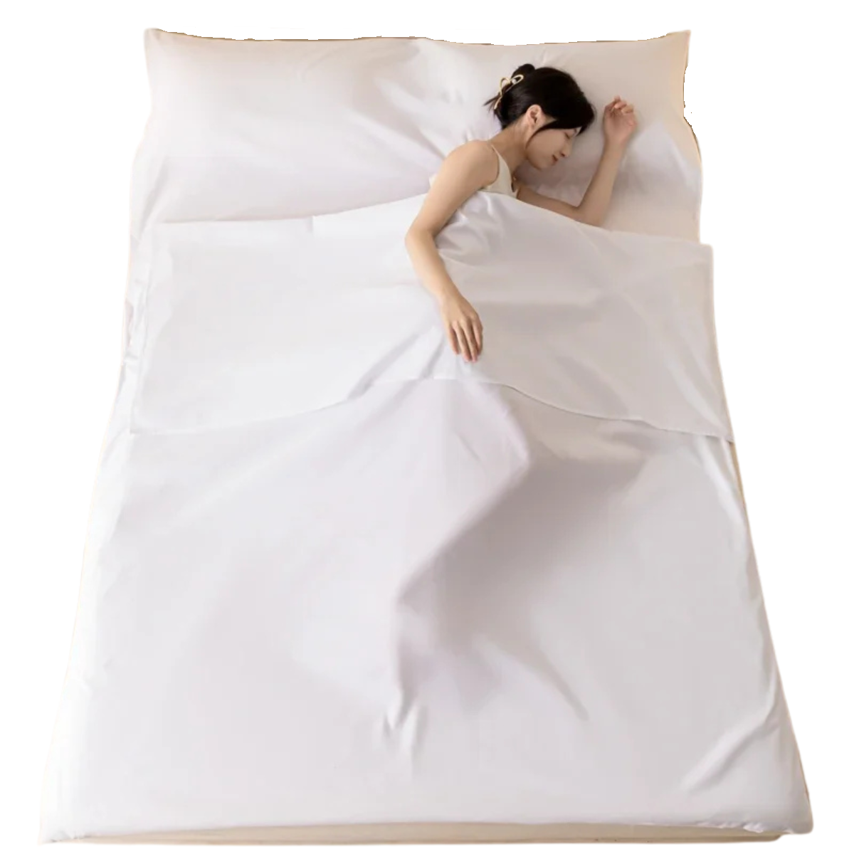 Lightweight Cotton Sleeping Bag Liner Travel Sheet For Camping And Hotel Stays 10