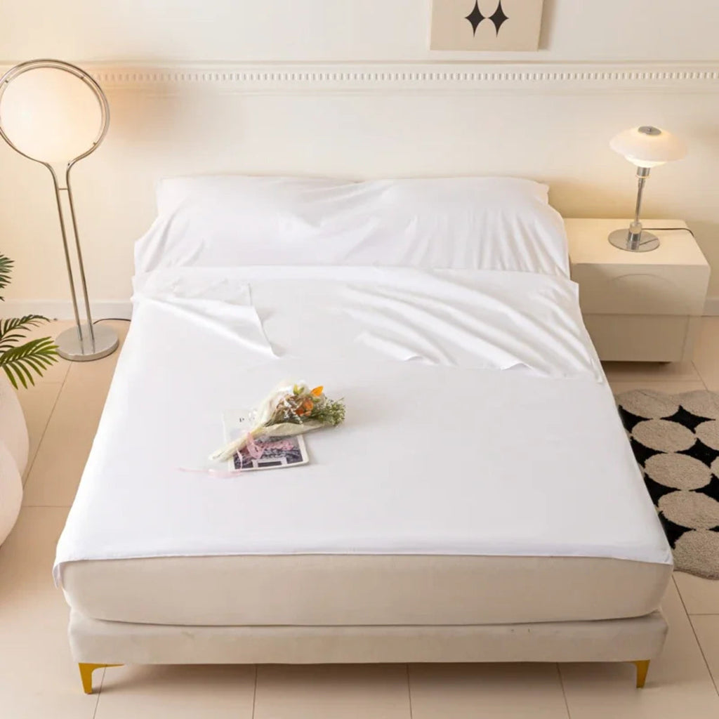 Lightweight Cotton Sleeping Bag Liner Travel Sheet For Camping And Hotel Stays 5