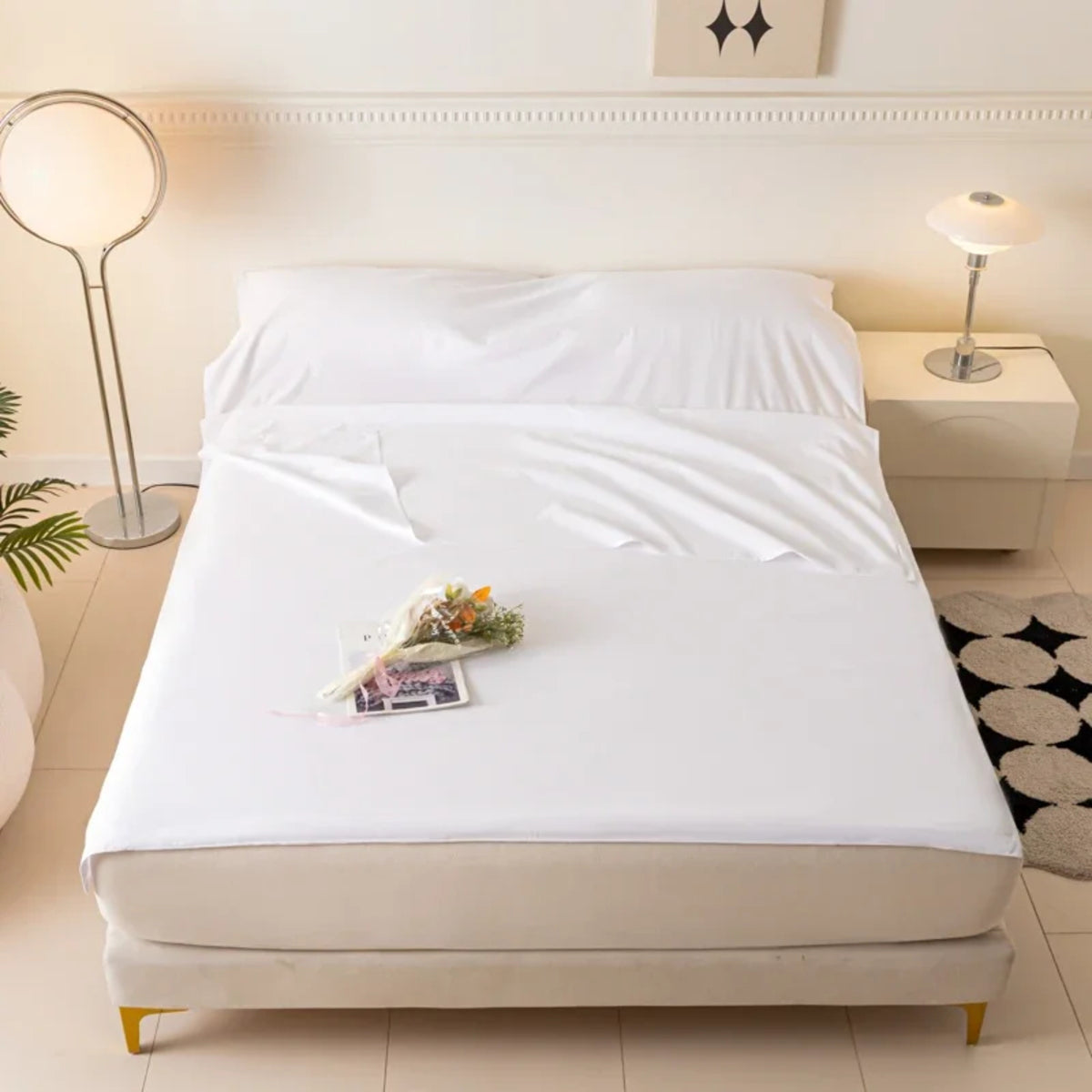 Lightweight Cotton Sleeping Bag Liner Travel Sheet For Camping And Hotel Stays 5