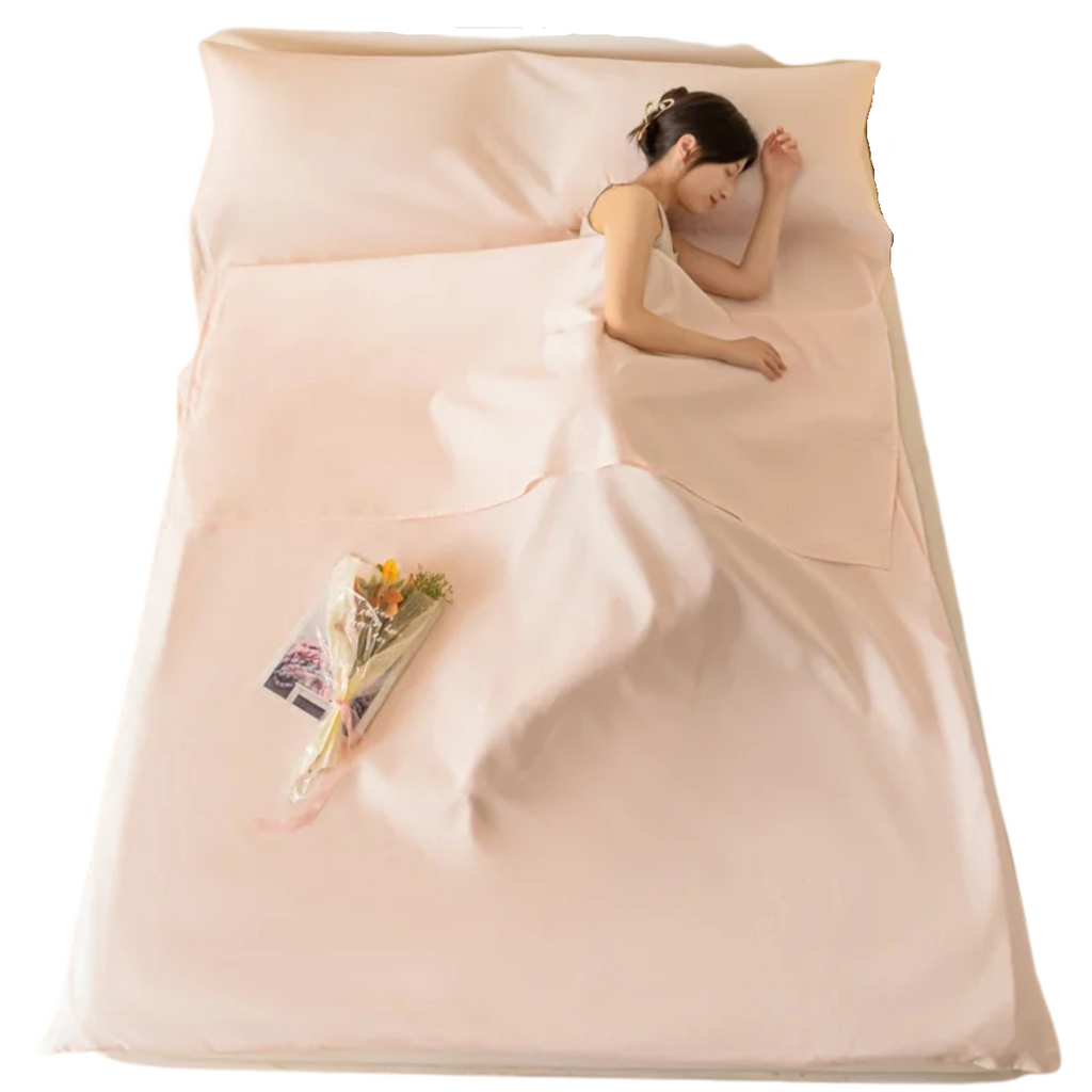 Lightweight Cotton Sleeping Bag Liner Travel Sheet For Camping And Hotel Stays 9