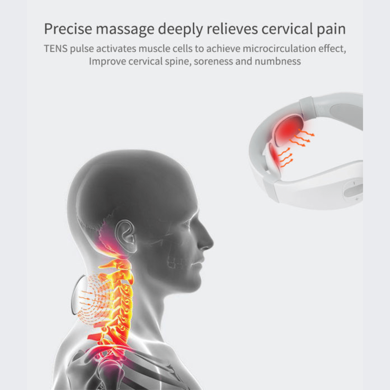 Mini Portable Neck Massager With Intelligent Massage Technology For Tension Relief And Fatigue Reduction 2