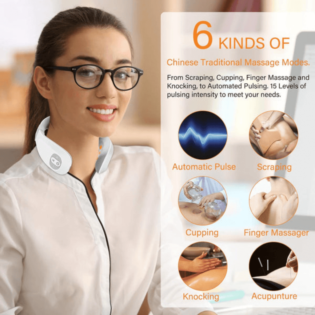 Mini Portable Neck Massager With Intelligent Massage Technology For Tension Relief And Fatigue Reduction 5