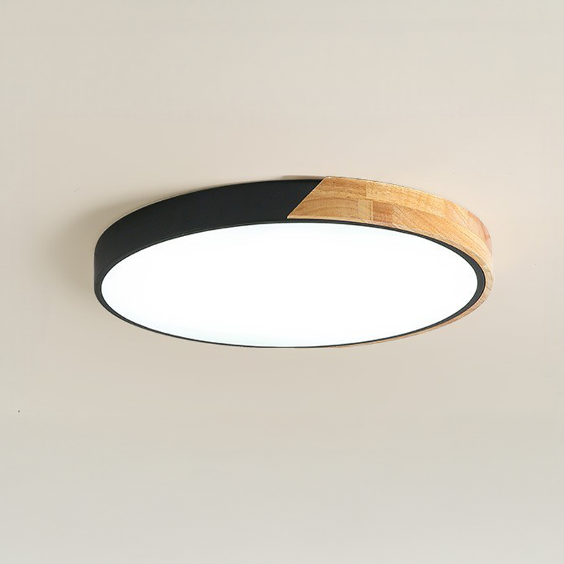 Nordic Wooden Flush Mount Ceiling Light Fixture | LED Ceiling Light for Modern Spaces 0