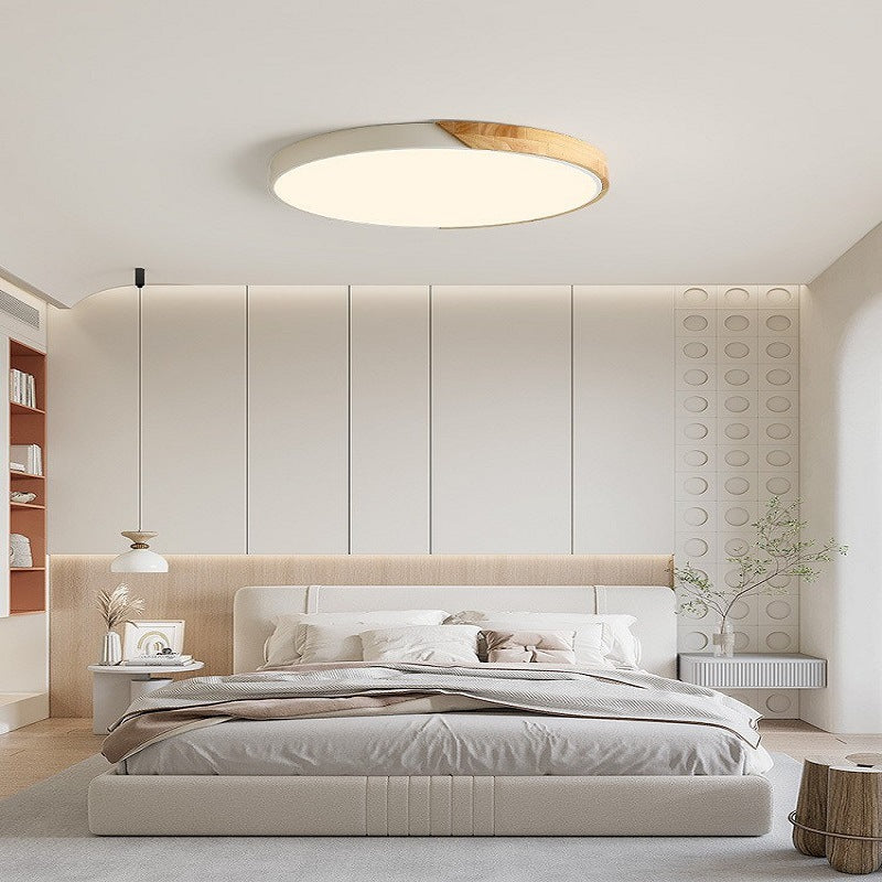 Nordic Wooden Flush Mount Ceiling Light Fixture | LED Ceiling Light for Modern Spaces 5