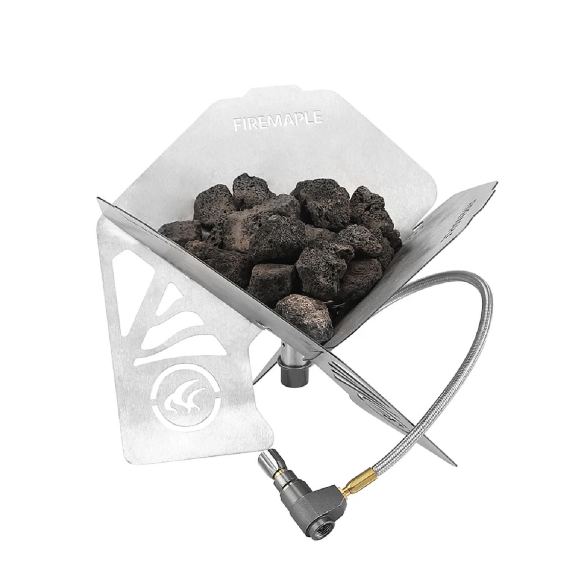 Portable Fire Pit, Windproof Foldable Stainless Steel Heater For Camping And Outdoor Adventures 0