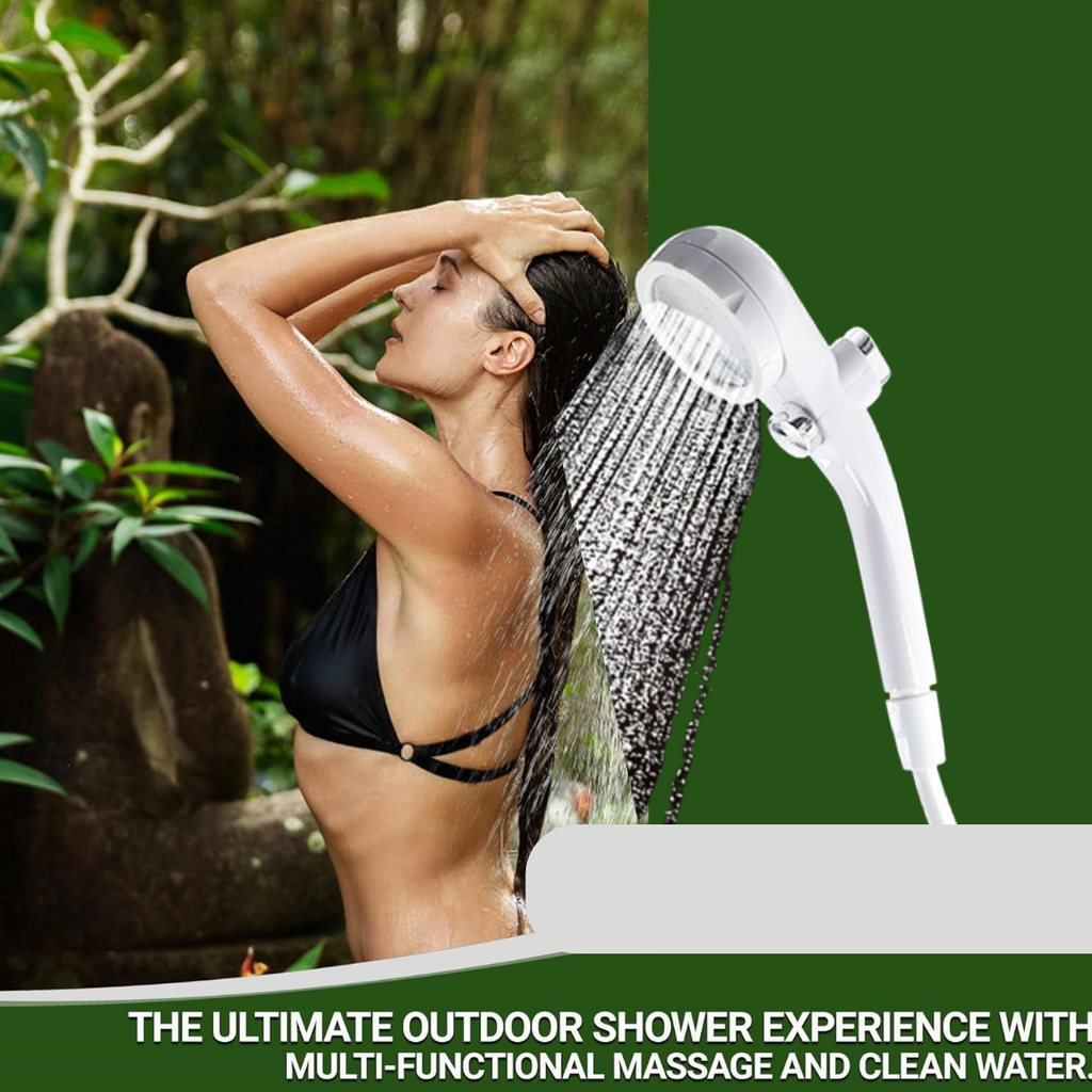 Portable Outdoor Electric Camping Shower Pump With Handheld Head For Remote Campsites 3